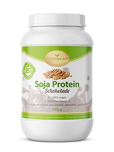 Soja Protein Schokolade * 100 % vegan * 1 kg *  Optimiert die Fettverbrennung *